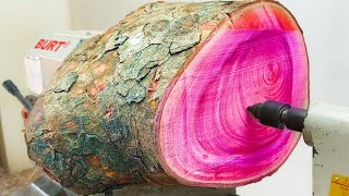 Unique Wood Turning  Woodworking Tutorial Natural Craftsman Makes Stunning Cherry Wood Model [upl. by Sivat]