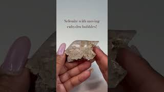 Insane Naica selenite w moving enhydro bubbles Gaswater trapped inside crystals rare geology [upl. by Lime479]