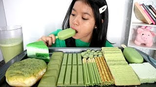 MUKBANG GREEN TEA  GREEN TEA PARTY [upl. by Blackman]