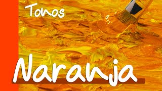 CÓMO HACER EL COLOR NARANJA 🍊 tipos de colores naranja 🎨MEZCLAS DE COLORES FÁCIL [upl. by Erich759]