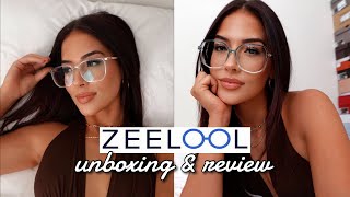 ZEELOOL UNBOXING amp HONEST REVIEW  AFFORDABLE GLASSES HAUL [upl. by Mauceri]