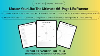 Ultimate Life Planner PDF Organize Your Life amp Achieve Your Goals  Your Path to Success [upl. by Hunt882]