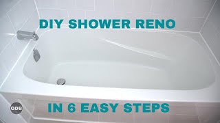 DIY How to Renovate the Tub  Shower from A to Z [upl. by Thorlie]