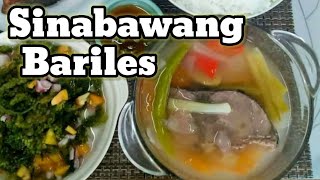 Sinabawang Bariles  How to cook Sinabawang Baby Tuna sliced [upl. by Lavinia]