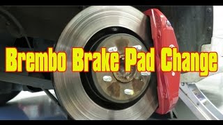 Speedys Garage Brembo Brake Pad Change Genesis Coupe [upl. by Garfield426]