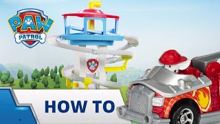 PAW Patrol  Adventure Bay Rescue Way Track Set  How To Play [upl. by Higley]