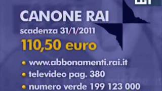 Canone RAI 2011 [upl. by Atirma]