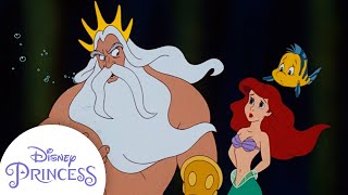 King Triton Warns Ariel  The Little Mermaid  Disney Princess [upl. by Yroc926]