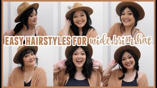 Easy Hairstyles for Wide Brim Hats [upl. by Gnilrets]