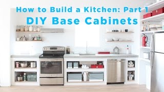 The Total DIY Kitchen Part 1 Base Cabinets [upl. by Sueaddaht]