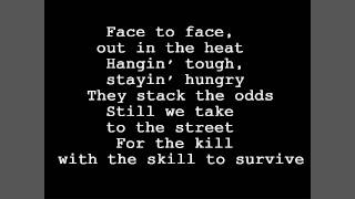 Survivor  Eye of The Tiger Original Lyrics HD [upl. by Juxon]