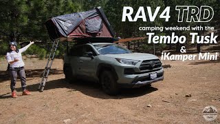 RAV4 TRD Offroad Camping Trip Tembo Tusk Recipe and Setting Up the iKamper Mini [upl. by Secunda]