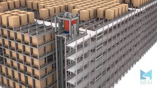 RAFT ASRS Pallet Storage System with Conveyor Intake  SRSI [upl. by Acemahs]