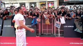 JeanClaude Van Damme  The Expendables 2 Premiere  Spain [upl. by Metzgar317]