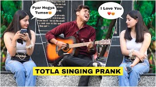 Totla Prank amp Singing Heer Ranjha Rito Riba Song In Public  Shocking😱 Girl Reactions  Jhopdi K [upl. by Serafina180]