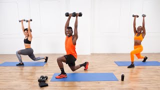 35Minute FullBody Workout With Weights With Raneir Pollard [upl. by Anaili9]