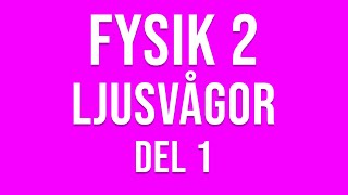 Fysik 2  Ljusvågor del 1 [upl. by Brandie]