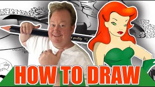 How to Draw Poison Ivy  Batman the animated series [upl. by Agarhs]