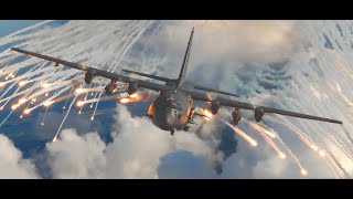 AC130J Ghostrider Gunship in Action  Firing All Its Cannons [upl. by Furey60]