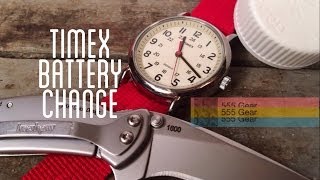 HowTo Change A Battery On A Timex Weekender Quartz Snap Caseback Watch With Household Items [upl. by Odrahcir]