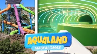 Awesome Waterslides at Aqualand Maspalomas Gran Canaria Spain GoPro POV [upl. by Evyn258]