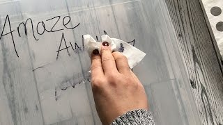 Remove Permanent Marker from Plastic Glass and Metal A Review [upl. by Icaj]