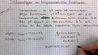 Matematik 4 Genomgång 15 Tillämpningar av trigonometriska funktioner [upl. by Shawnee]