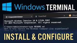 Windows Terminal Install and Configure [upl. by Aicilic]