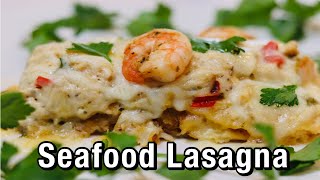 The Best SEAFOOD LASAGNA Recipe Easy To make [upl. by Katzen659]