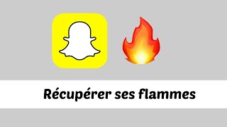 Récupérer ses flammes depuis lapplication snapchat même [upl. by Rodavlas]