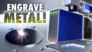 This Laser Can Engrave METAL  OMTech 20W Fiber Laser Review [upl. by Rayna909]