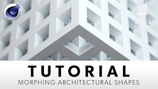 Morphing Architectural Shapes  CINEMA 4D TUTORIAL [upl. by Addison]