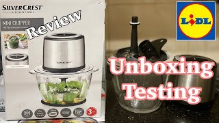 Silver Crest Mini Chopper 500w Unboxing amp Review amp Testing  Silver Crest Mini Chopper From Lidl [upl. by Imuy892]