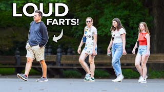 FUNNY Fart Prank in NYC EarthShattering Farts [upl. by Enihpled]