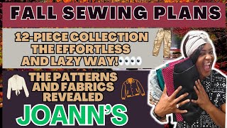 585 🌿 FALL SEWING PLANS 👀🌿 12Piece Effortless and Lazy Fall Wardrobe Fabrics  Patterns [upl. by Fulmis]