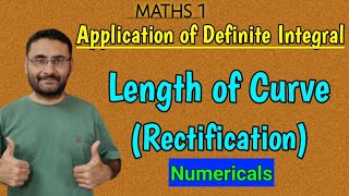 Application of Definite Integrals  Problems  Length of Curve  in हिन्दी [upl. by Bulley]