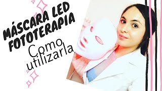 Máscara Led para tus tratamientos cosmetológicos  Fototerapia  Marisa MeBra [upl. by Valaree]