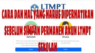 CARA SIMPAN PERMANEN AKUN LTMPT SEKOLAH [upl. by Aitak802]