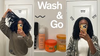 Wash amp Go On Natural Hair 3c  4a ➿ [upl. by Nawtna]