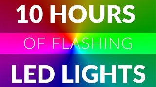 10 Hours of disco lights flashing led lights effects video [upl. by Rory]