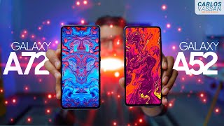 Galaxy A52 VS Galaxy A72  ¿Cuál te conviene MÁS [upl. by Peppy]