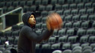 Kyle Lowry work on his shooting late after hours at the ACC [upl. by Phenice]