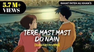 Tere Mast Mast Do Nain  SlowedReverb Lofi  Rahat Fateh Ali Khan  Dabangg Textaudio Text4Music [upl. by Ontine]