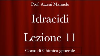 quotIdracidiquot L11quot ProfAtzeni ISCRIVITI [upl. by Monique]