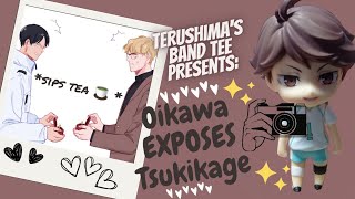 Oikawa EXPOSES Tsukikage HAIKYUU TEXTS [upl. by Janessa]