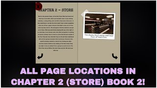 ALL PAGE LOCATIONS IN CHAPTER 2 STORE BOOK 2 ROBLOX PIGGY [upl. by Tound198]