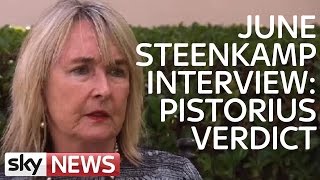 June Steenkamp Responds To Pistorius Murder Verdict [upl. by Kevon801]