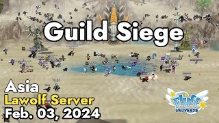 Guild Siege Lawolf Server February 03 2024  Flyff Universe [upl. by Enitsugua]