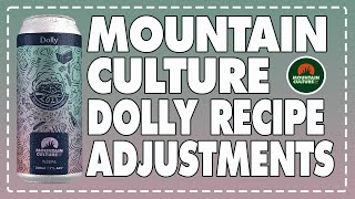 Mountain Culture DOLLY NEIPA  Recipe Water Adjustments  Beersmith amp Brewfather [upl. by Ylrebmic]