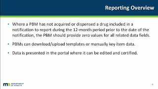 Pharmacy Benefit Manager Public Interest Reporting Tutorial [upl. by Anedal]